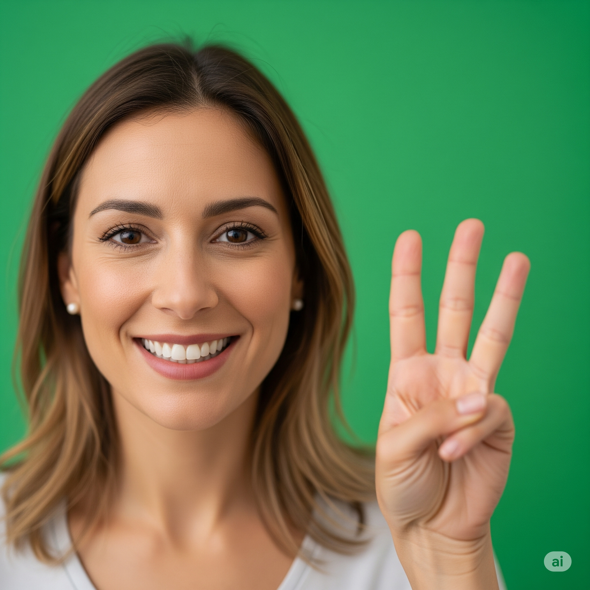 Three Green Background