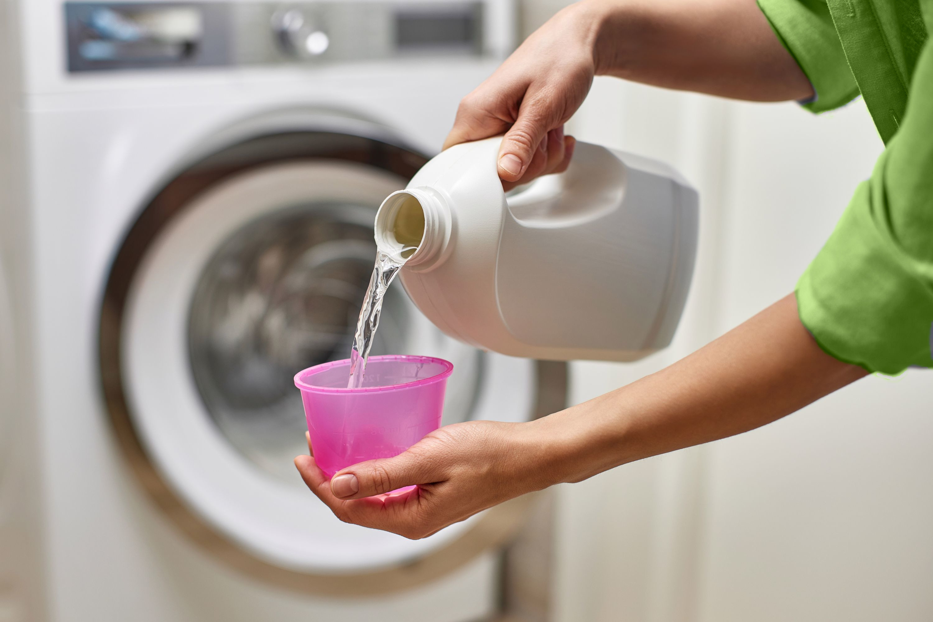 Detergent Green And Pink Shutterstock 2593211345