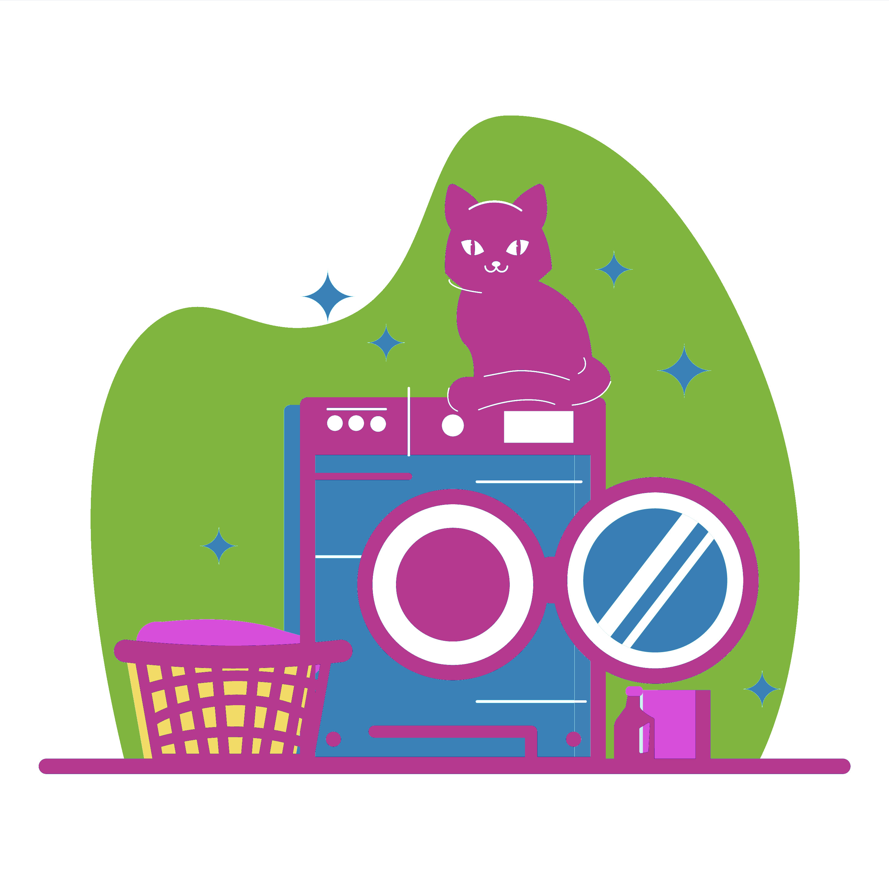 Laundry Cat Shutterstock 1967181910