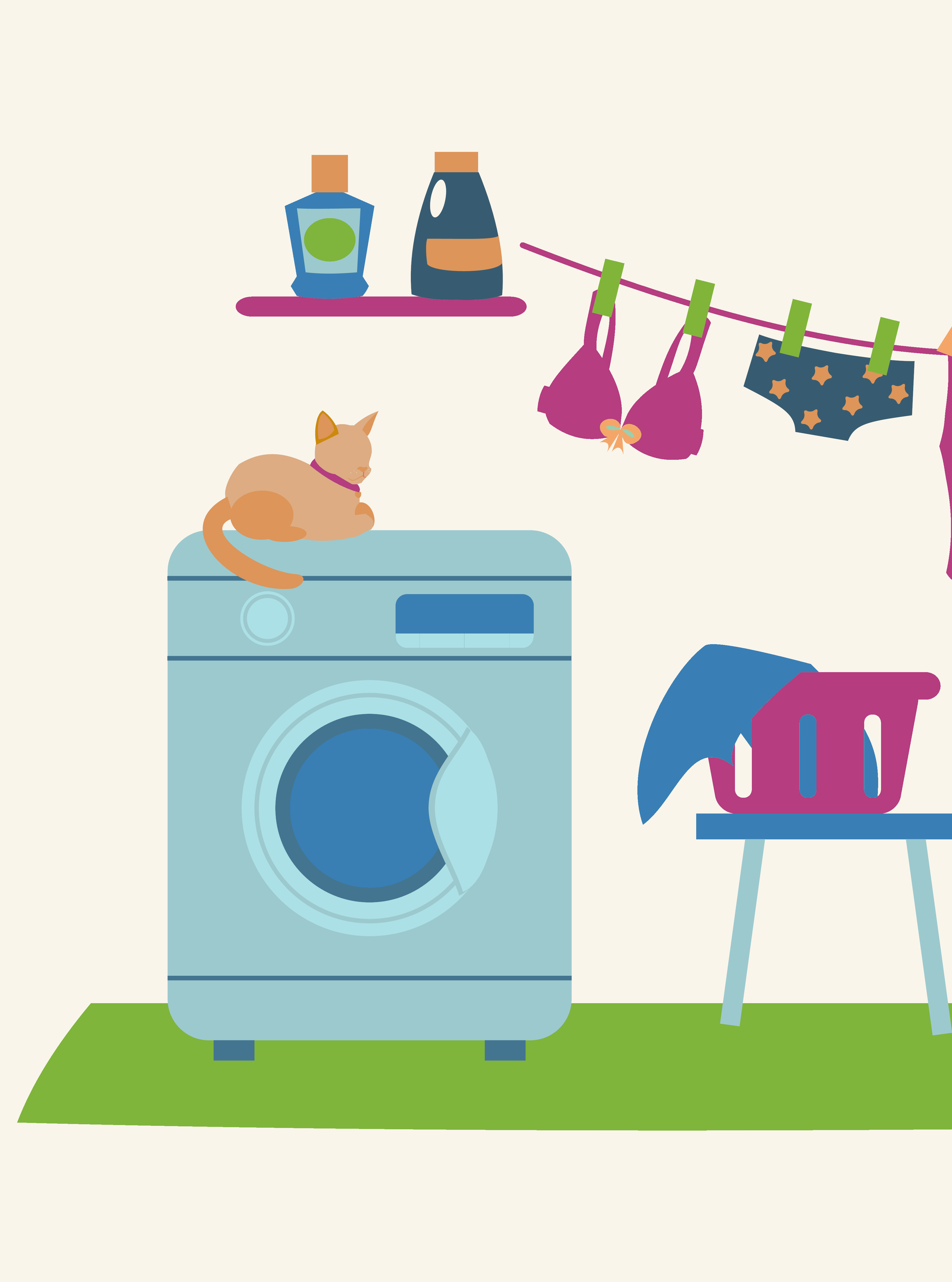 Laundry Cat White Shutterstock 2060911460
